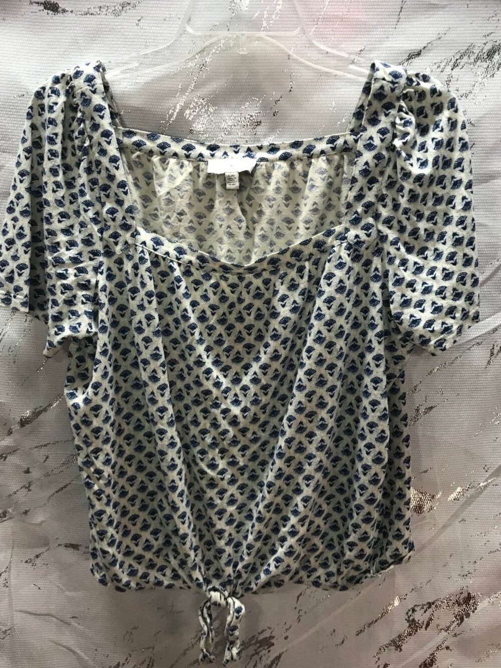 Lucky Brand Women's Short Sleeve Blouse